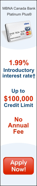 MBNA Canada Bank Platinum Plus&reg; MasterCard&reg; Credit Card